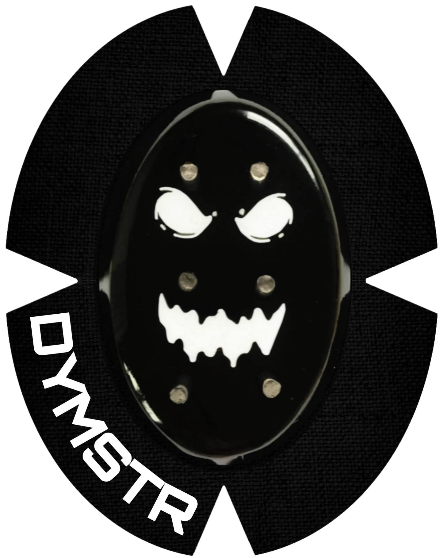 DymoStar Kunststoff-Knieschleifer mit Titanstäben, schwarz – farbige Knieschleifer für Motorradfahrer.