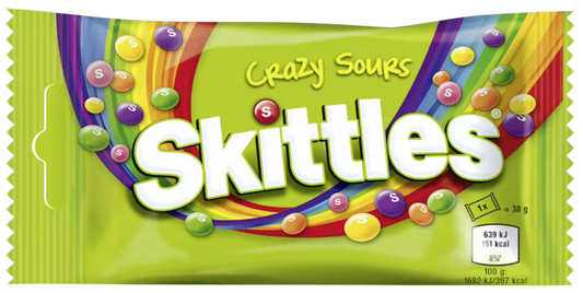 Skittles Kaubonbons Crazy Sours 38 g