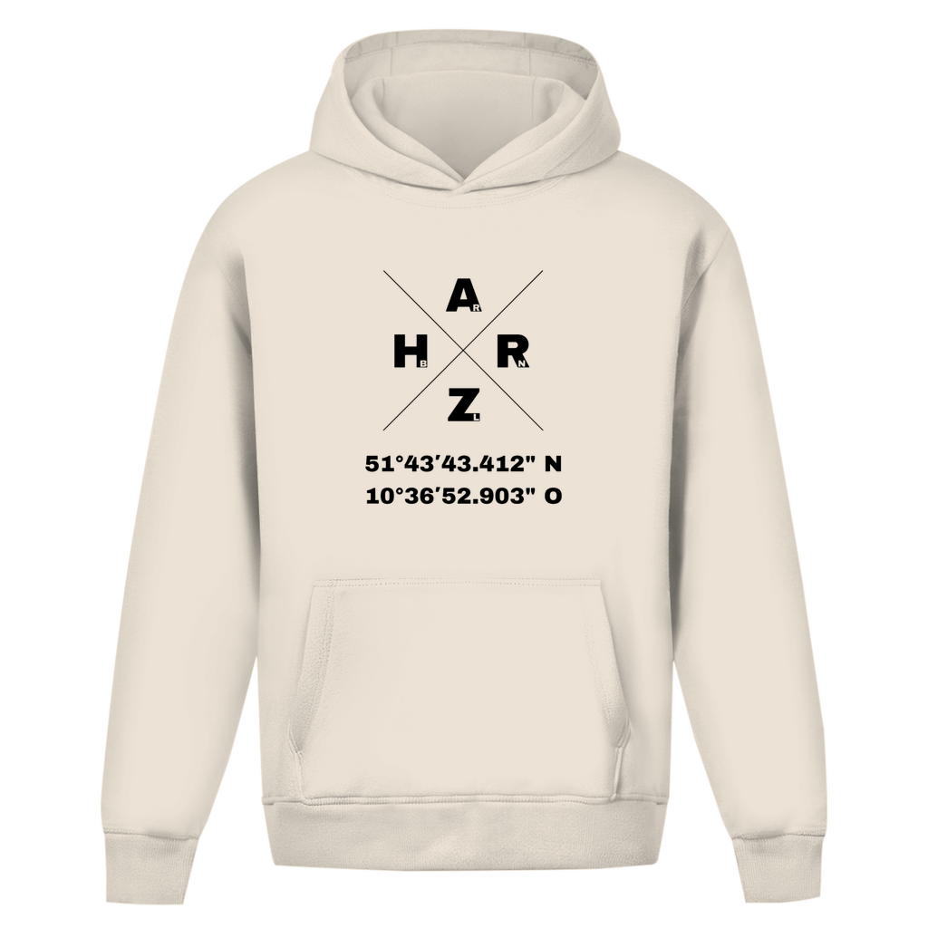 Harz Braunlage Memory Hotel Hoodie creme weiß