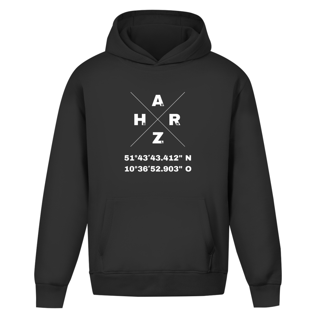 Harz Braunlage Memory Hotel Hoodie schwarz